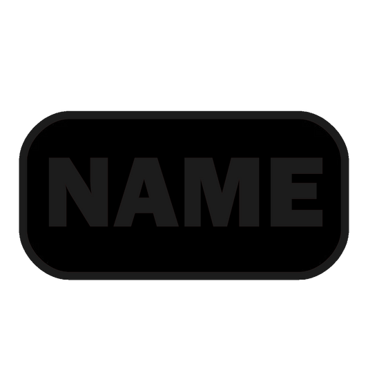 One-Line Road Name Patch, 3 Inch By 1.5 Inch