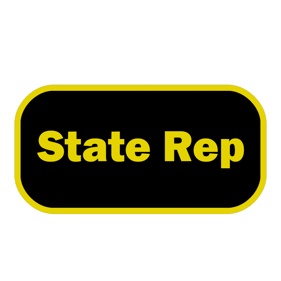 State Patch, 3 Inch By 1.5 Inch